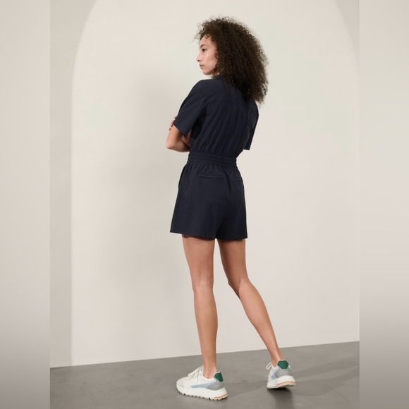 Athleta Avenue Romper // Navy - Picture 3 of 10